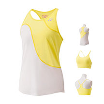 WOMEN'S TANK 20448 "AUS OPEN" Pale Yellow (with sport bra)